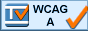 Level A conformance icon, W3C-WAI Web Content Accessibility Guidelines 1.0